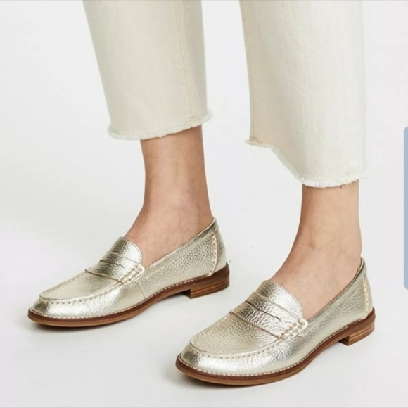 sperry seaport penny loafer grey